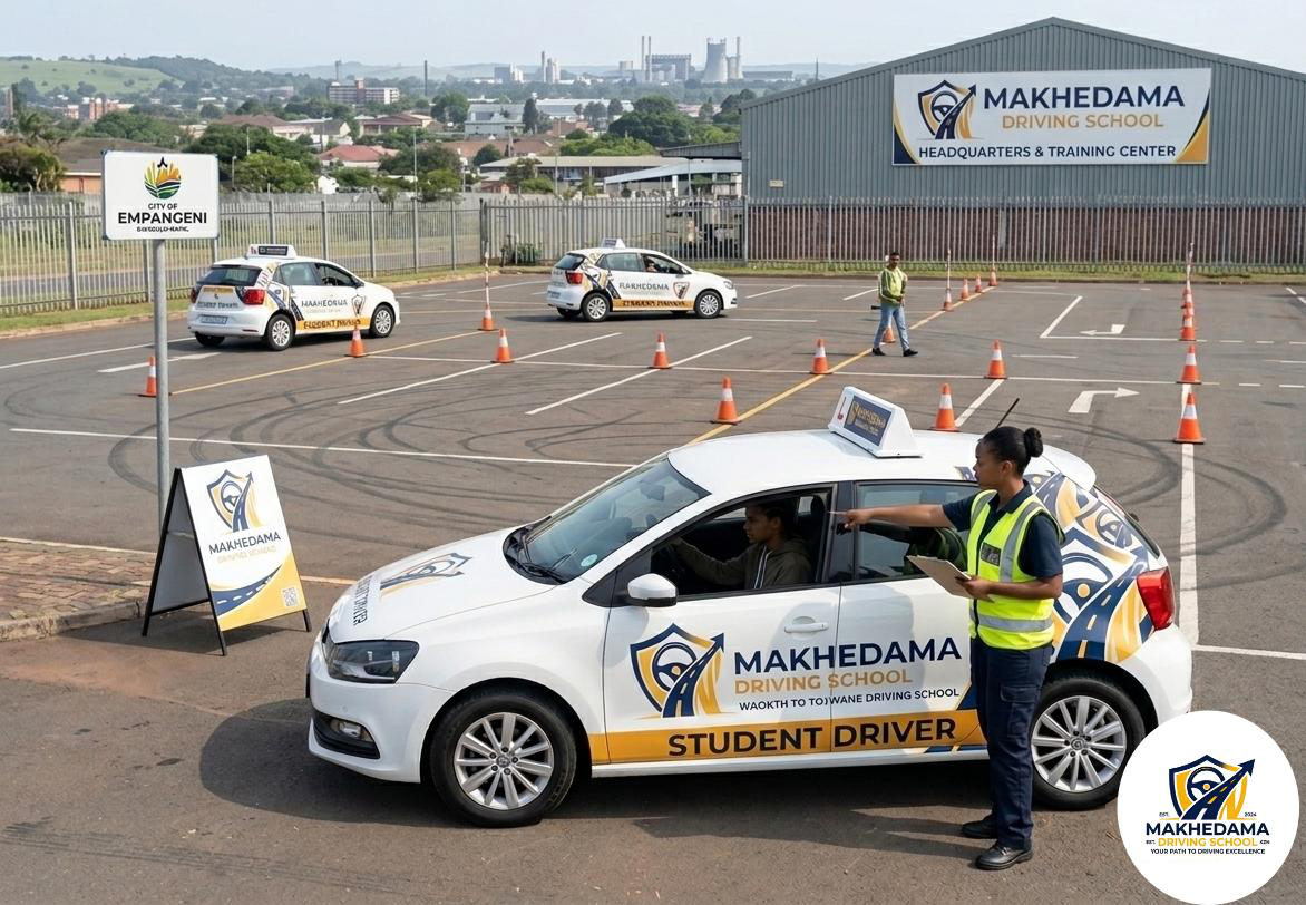Driving lesson training yard